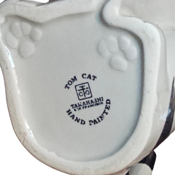 Vintage 80's Takahashi Tom Cat Wearing A Necktie 7" Teapot - Picture 7 of 7
